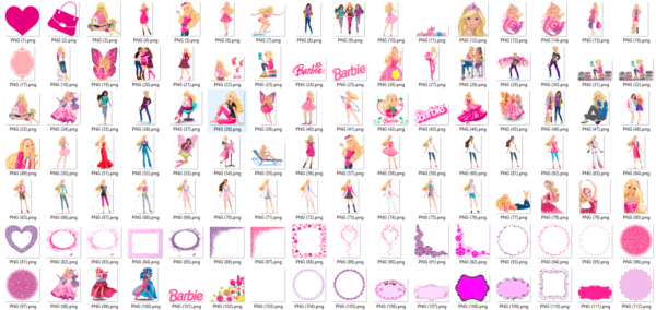 Barbie Doll Clipart Collection for Crafts
