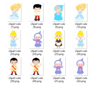 Cinderella clip art collection