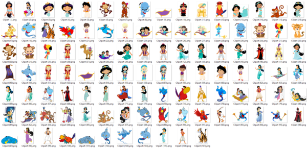 Aladdin PNG bundle