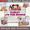 Christmas Mickey PNG Clipart Bundle - A merry collection of Mickey Mouse clipart images celebrating the holiday season.