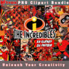 The Incredibles PNG Clipart Bundle - A collection of heroic clipart images perfect for adding superhero vibes to your projects.