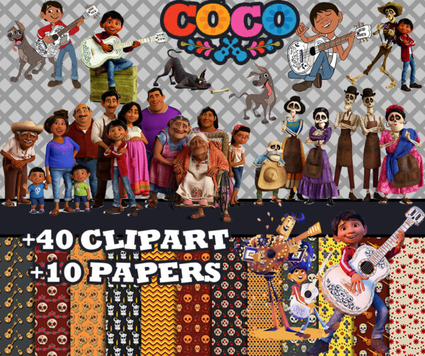 Coco PNG Clipart Bundle