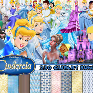Cinderella PNG Clipart Bundle