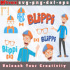 Blippi SVG Bundle - Fun and Educational Designs for Kids' Crafts and Projects