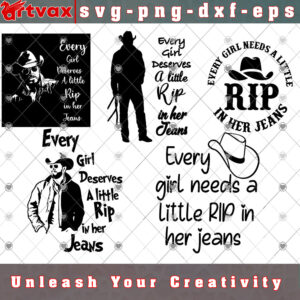 EVERY GIRL NEEDS A LITTLE RIP IN HER JEANS SVG BUNDLE