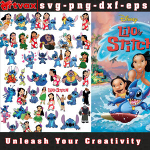 Lilo and Stitch SVG Bundle - Adorable and Fun Designs for Disney Fans