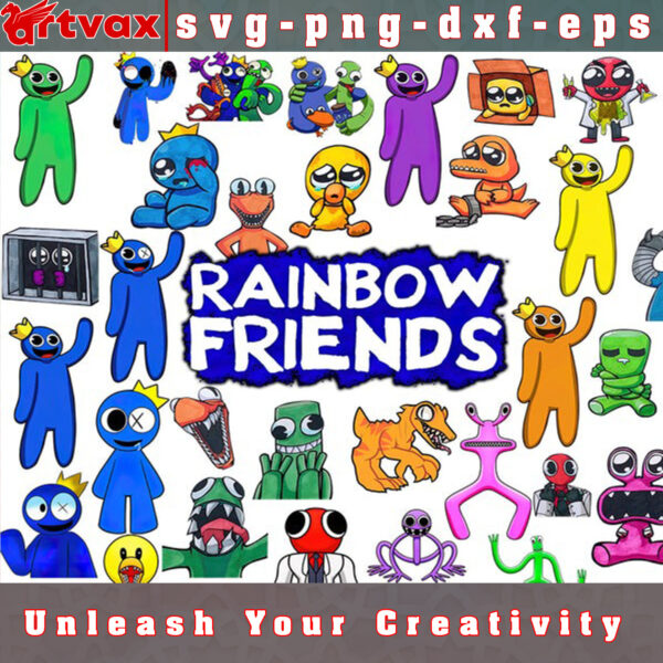 rainbow friends Clipart PNG