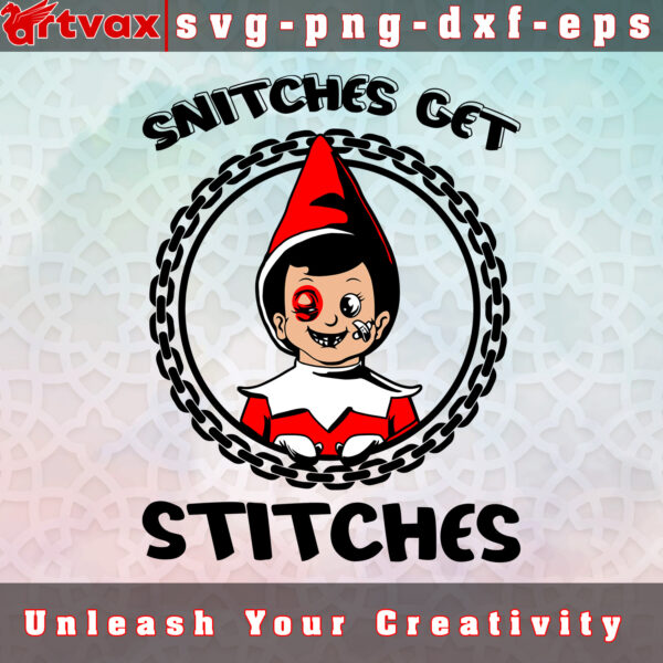 snitches get stitches svg