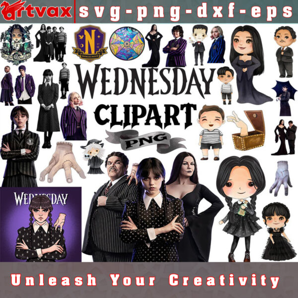 WEDNESDAY PNG BUNDLE