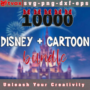 Disney and Cartoon SVG Bundle - Magical and Fun Designs for All Ages