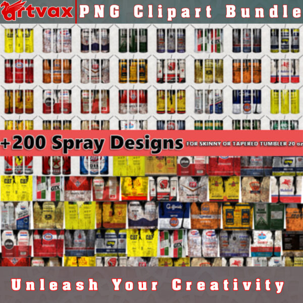 Spray Tumbler Bundle featuring stainless steel tumblers, assorted spray paints, and painter's tape