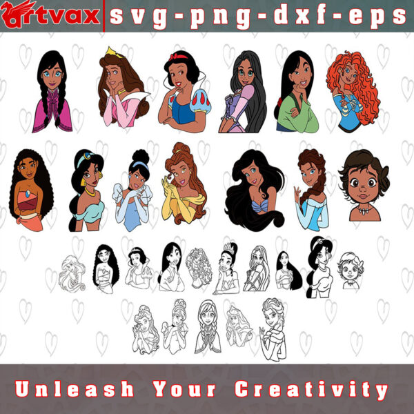 AFRICAN AMERICAN PRINCESS SVG