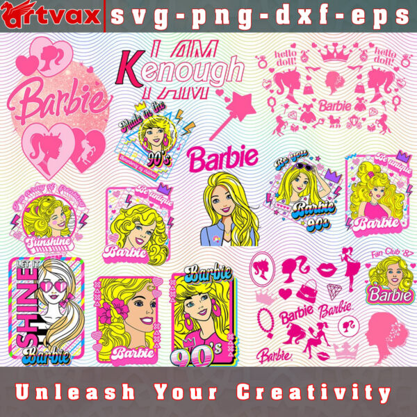 Barbie SVG Bundle - Stylish and Glamorous Designs for Crafts and Projects