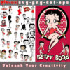 Betty Boop SVG Bundle - Iconic and Retro Designs for Crafts and Projects