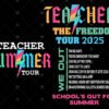 Teacher The Freedom Tour 2025 svg