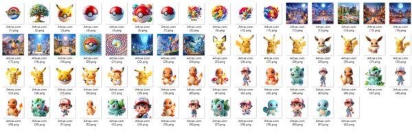 Pokemon PNG Bundle