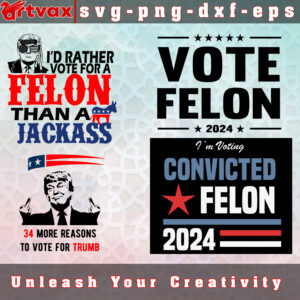 I'm Voting Convicted Felon 2024 svg