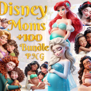 Disney Princess Pregnancy & Motherhood PNG Set