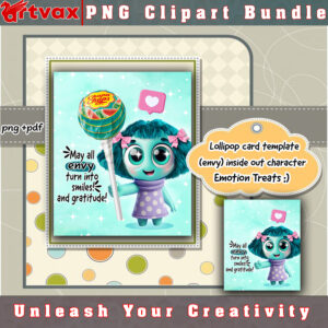 envy Inside Out 2 lollipop card template