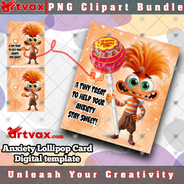 Anxiety Lollipop Card