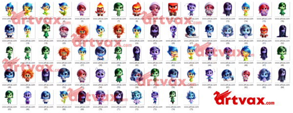 Cute Inside Out 2 PNG