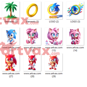 Cute Baby Sonic Clipart