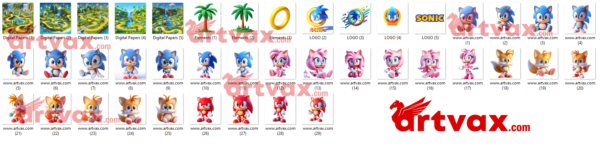 Cute Baby Sonic Clipart