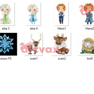 Cute frozen clipart Bundle