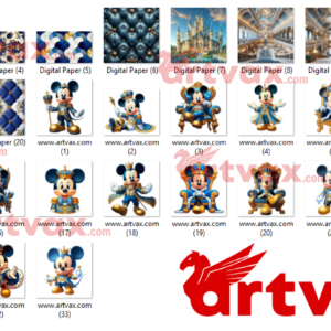 Mickey Royal King Clipart Bundle