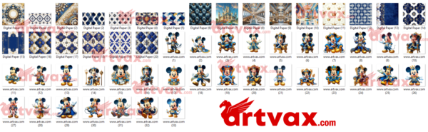 Mickey Royal King Clipart Bundle