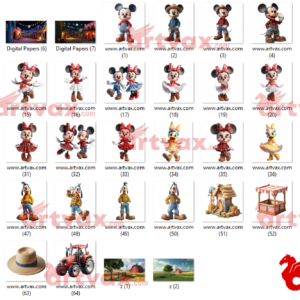 Mickey Farmer Clipart PNG