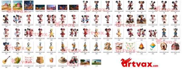 Mickey Farmer Clipart PNG