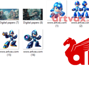 3D Megaman Clipart