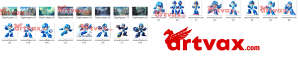 3D Megaman Clipart