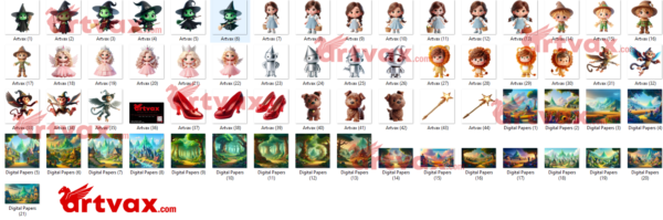 3D Cute Wizard of OZ Clipart