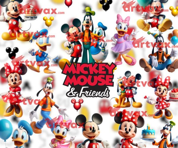 birthday party Mickey and friends png bundle