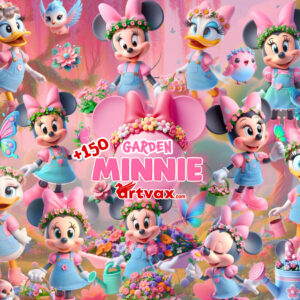 Cute Pink Minnie Clipart png bundle