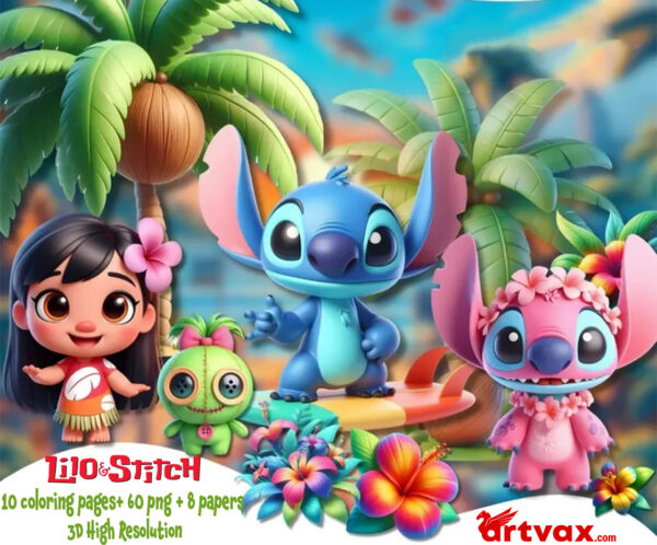 Lilo and Stitch png bundle