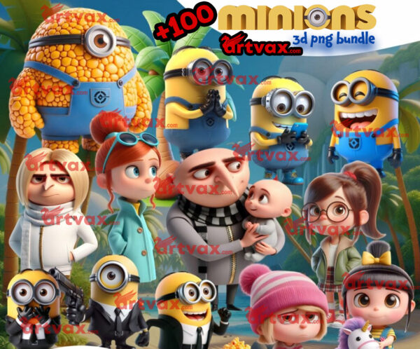 Despicable Me 4 PNG Bundle