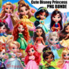 Cute Disney Princesses Png Bundle