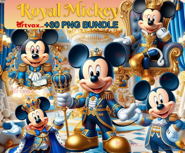 Mickey Royal King Clipart Bundle