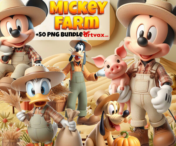 Mickey Farmer clipart bundle