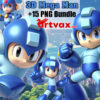 3D Megaman Clipart