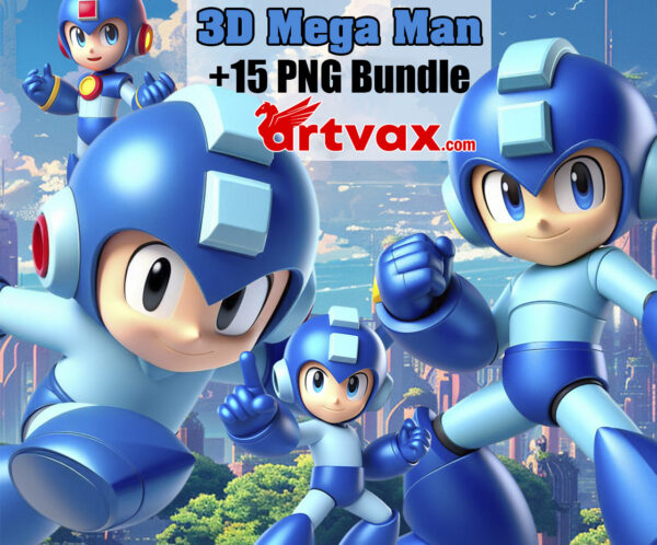 3D Megaman Clipart