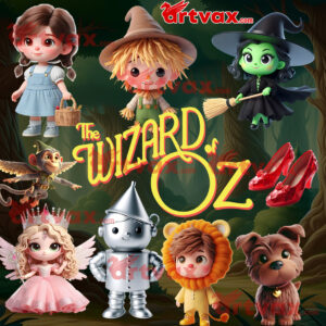 3D Cute Wizard of OZ Clipart