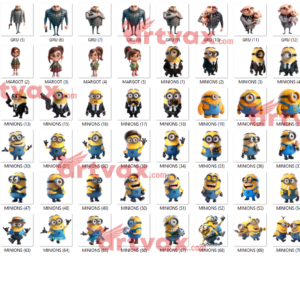 Despicable Me 4 PNG Bundle