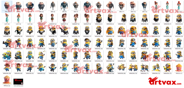 Despicable Me 4 PNG Bundle