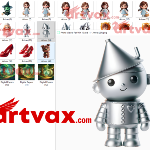 3D Cute Wizard of OZ Clipart