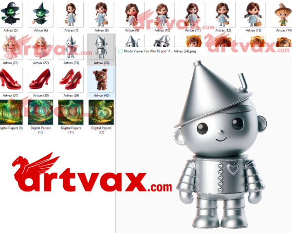 3D Cute Wizard of OZ Clipart