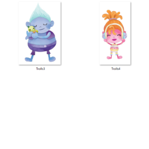 Watercolor Trolls Clipart